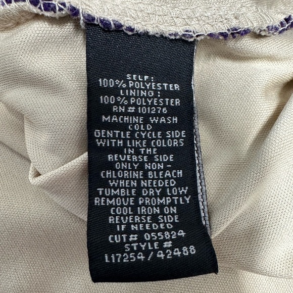 Label by Five Twelve Purple Lace Detail Sleeveless Mini Dress Size 10 - Picture 7 of 9